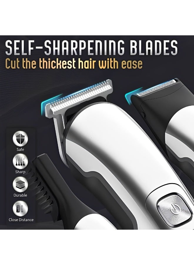 BASILKIT Electric Hair Trimmer for men,11-in-1  Body Trimmer ，Body Shaver Groomer Safe Suitable, Shaver Rechargeable Waterproof Wet And Dry,Electric Shaver for Men black - Image 3